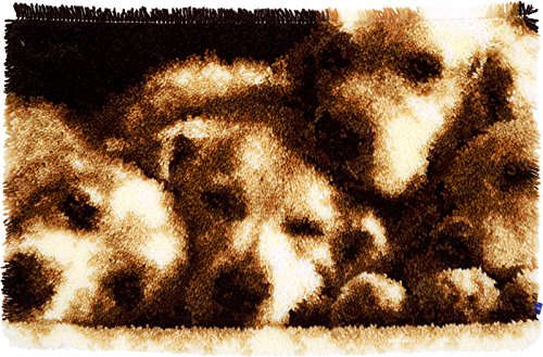Vervaco Latch Hook Kit: Rug: Dogs Sleeping, NA, 70 x 45cm, N\a - Image 2