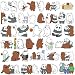 Meet Holiday We Bare Bears Laptop Stickers Waterproof Skateboard Pad MacBook Car Snowboard Bicycle Luggage Decoration(36pcs)