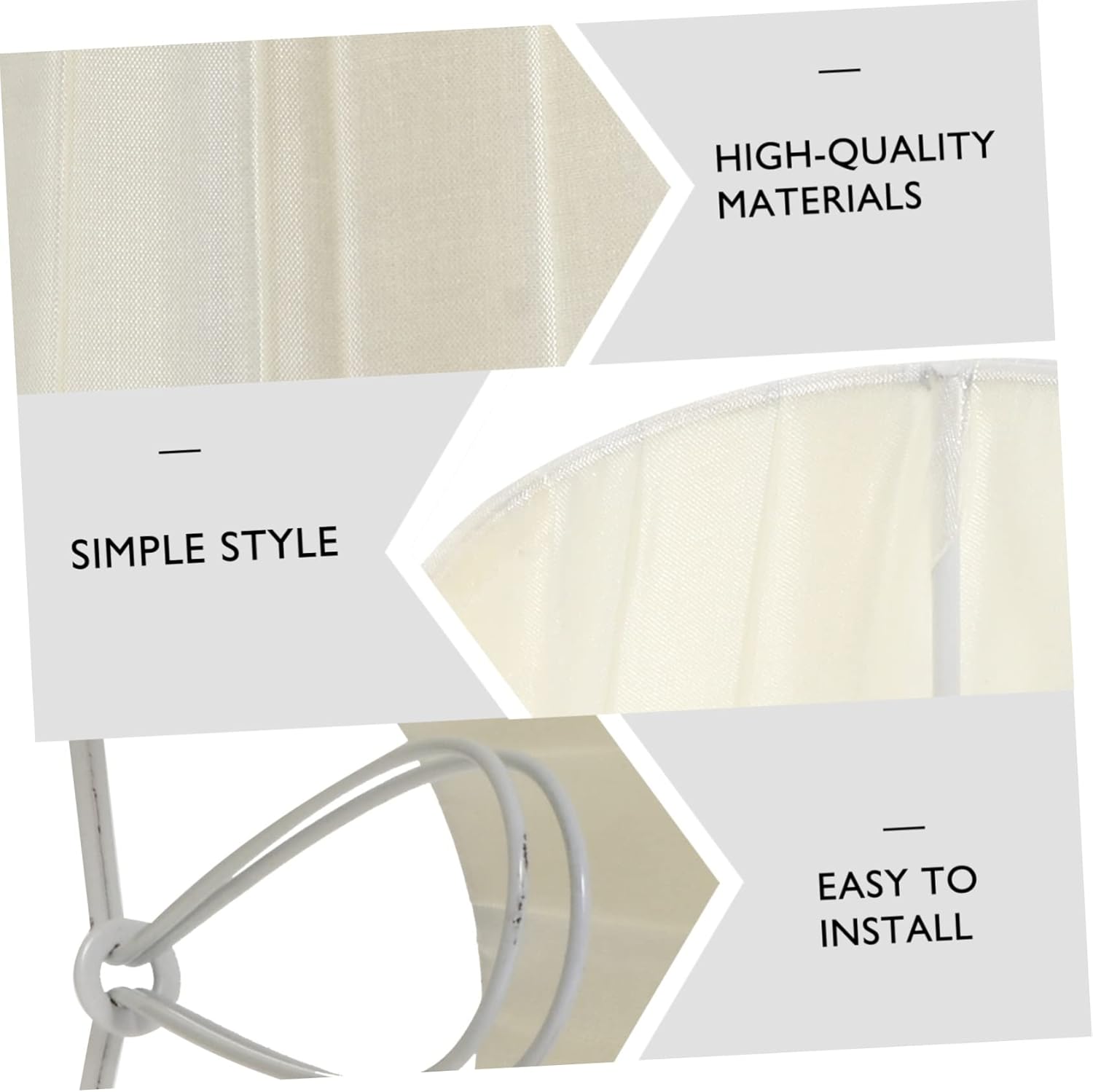 1pc Decorative Cloth Lampshade Accessory for Ceiling Table and Floor Lamps Elegant Bulb Clip Design Simple Installation Warm Mood Decor