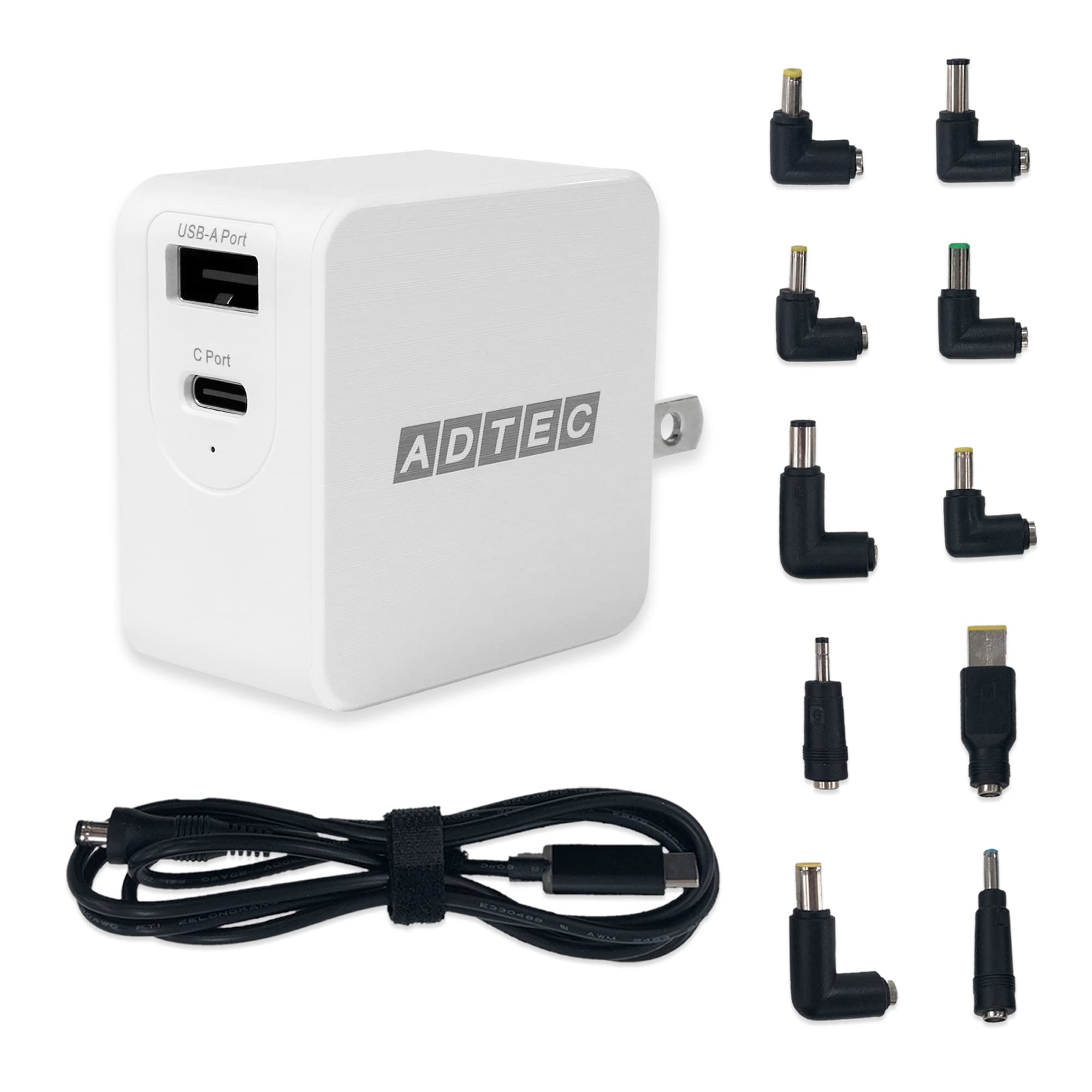 Amazon.co.jp: アドテック PD充電器 65W 2ポート【ノートパソコン充電