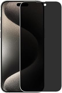 واقي شاشة للخصوصية لموبايل آيفون 16 بلس/ آيفون 15 برو ماكس وآيفون 15 بلس، زجاج مقوي مضاد للتجسس، صلابة 9، تغطية كاملة، مضاد للاختلاس، مناسب للجراب، خالي من الفقاعات من اروز