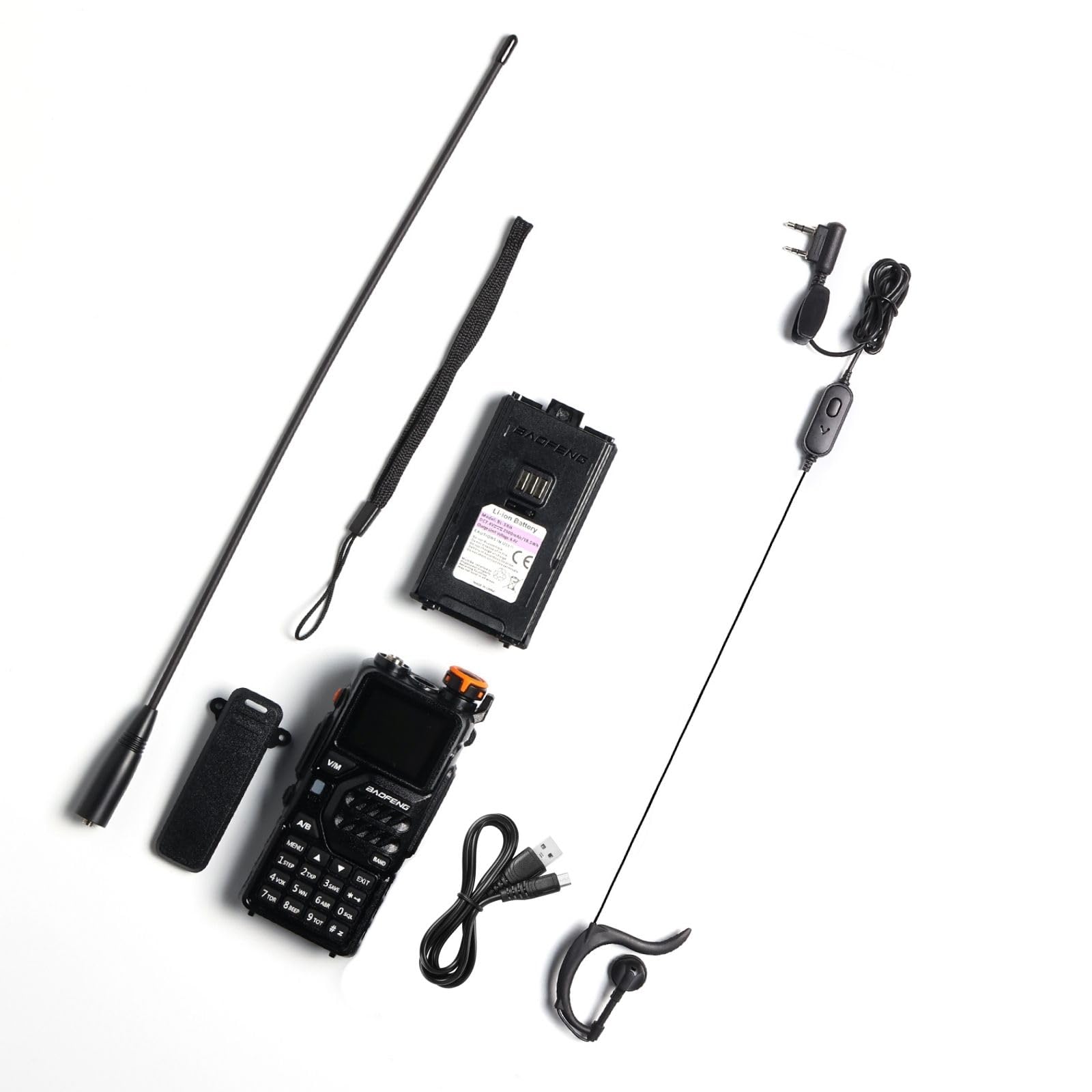 BAOFENG K5PLUS Radio amatoriale a tre bande UHF VHF 1.25 m 10 W 999 CH portatile