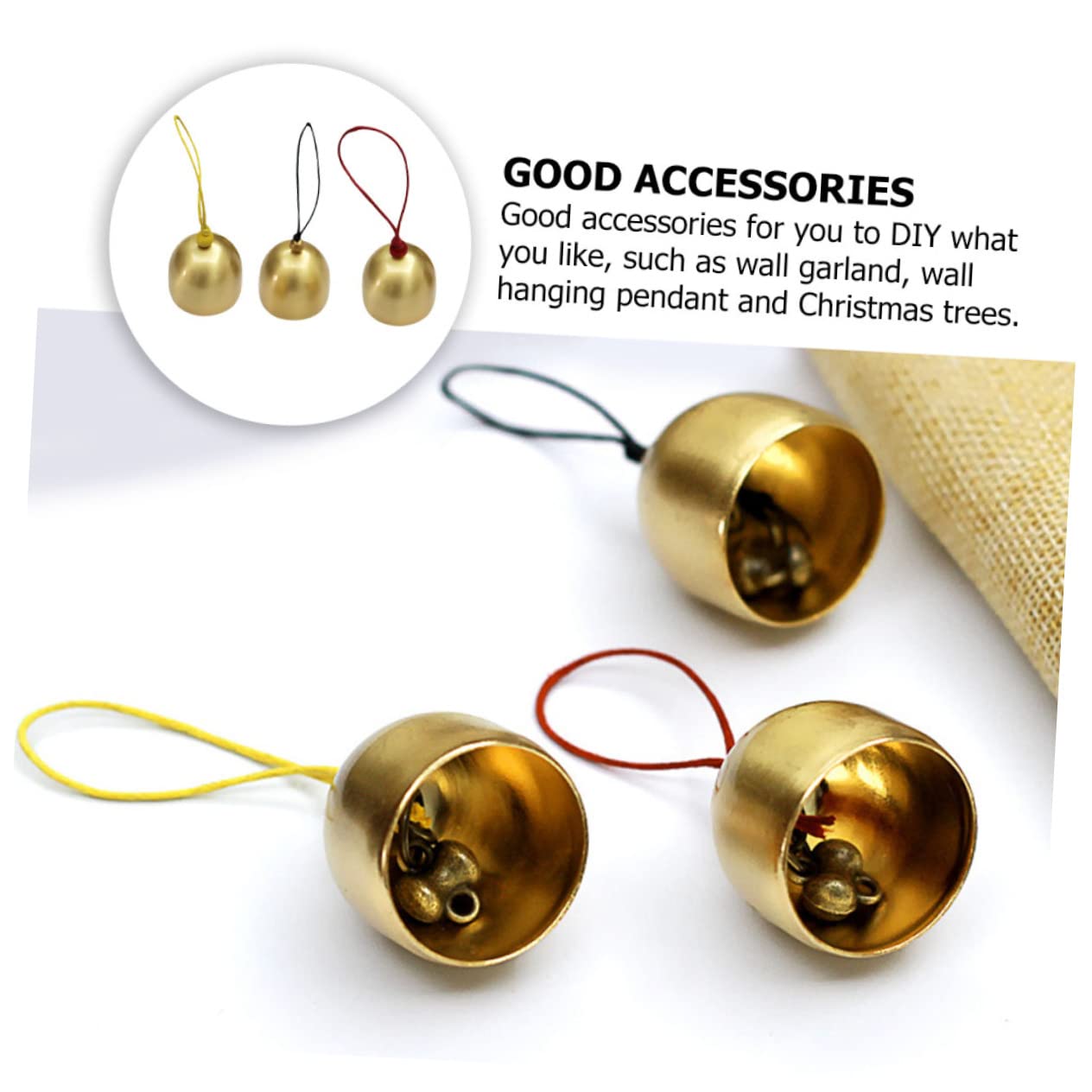 ABOOFAN 9 Pz La Campana Bomboniere Per Feste Jingle Bells Artigianali Ornamenti Da Appendere All'albero Regali Artigianali Fatti a Mano Per Le Vacanze Campane Campana Di Ottone Rame Mini