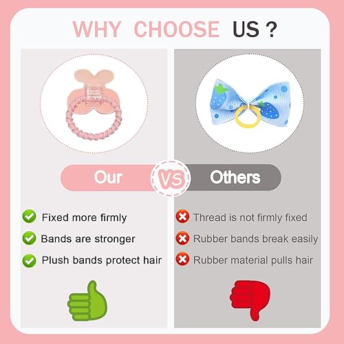 Miniatura 5 de 20 lazos para el pelo de perros pequeños con bandas de goma, bonitos lazos para cachorros, lazo para el aseo de los cachorros, accesorios para el