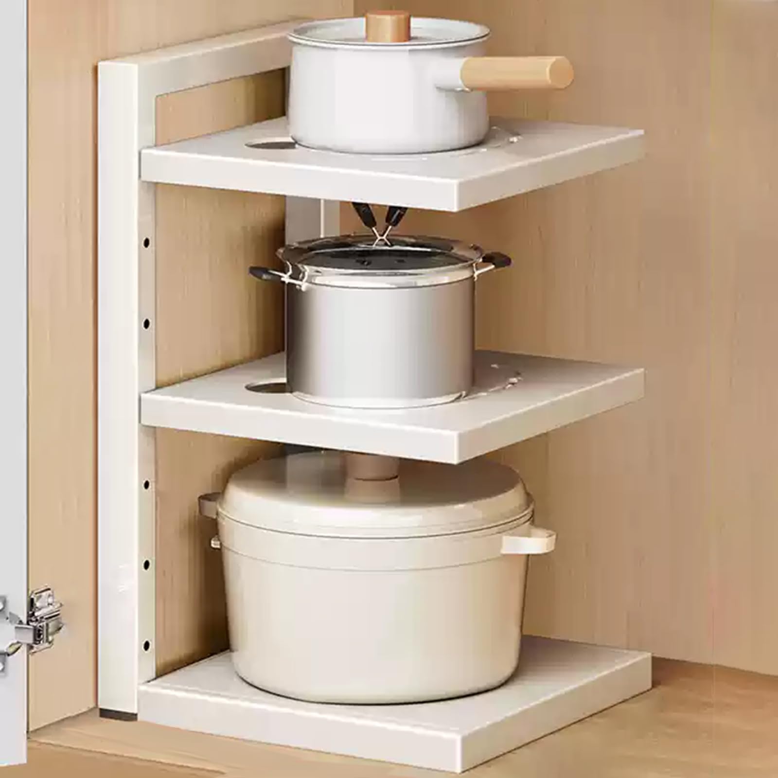 Under Sink Rack,Under Sink Organiser Kitchen Storage,Sliding Kitchen Storage Rack,Rust Proof And Durability,Simple And Stylish,Suitable For Kitchen,Bedroom,Bathroom