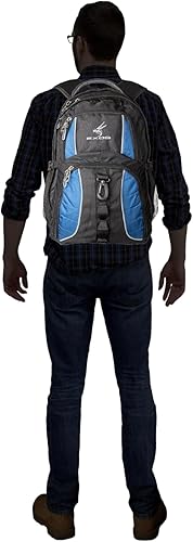 Vista 14 de Mochila Urban Commuter (para computadora portátil, de viaje, para la escuela o negocios) de Exos Negro