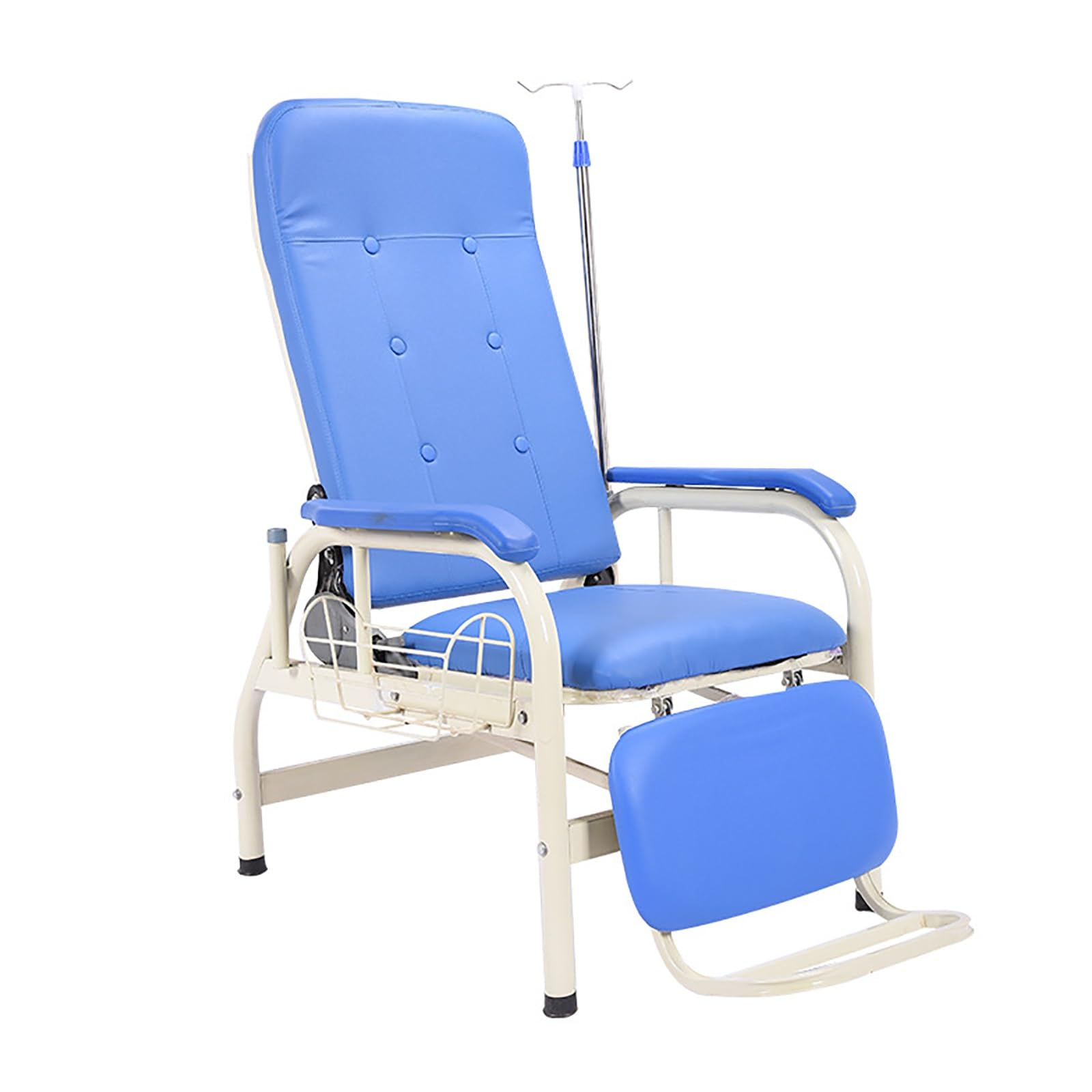 Wartezimmer-EmpfangsstüHle, Zeichenstuhl, Infusionsstuhl Mit Verstellbarer Armlehne Und Stahlrahmen, Phlebotomiestuhl, Lobbybank, FüR InfusionsstüHle(White pedals)