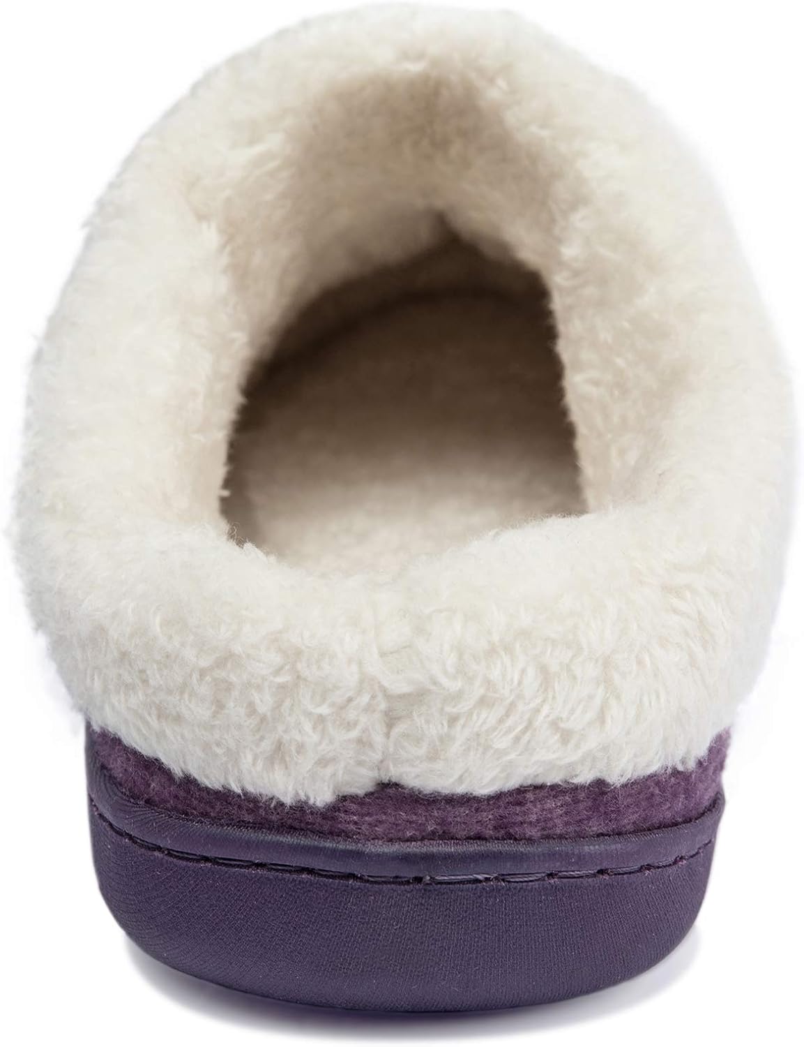 NewDenBer Women's Cozy Memory Foam Slippers Soft Fleece Lined Slip on Indoor Outdoor House Shoes - Image 2
