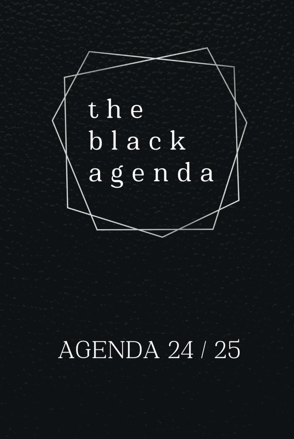 Agenda Escolar 2024 2025 The Black Agenda, Semana vista, A5+ (15,24 x 22,86 cm) de septiembre 2024 a agosto 2025 con pasatiempos y planificador mensual