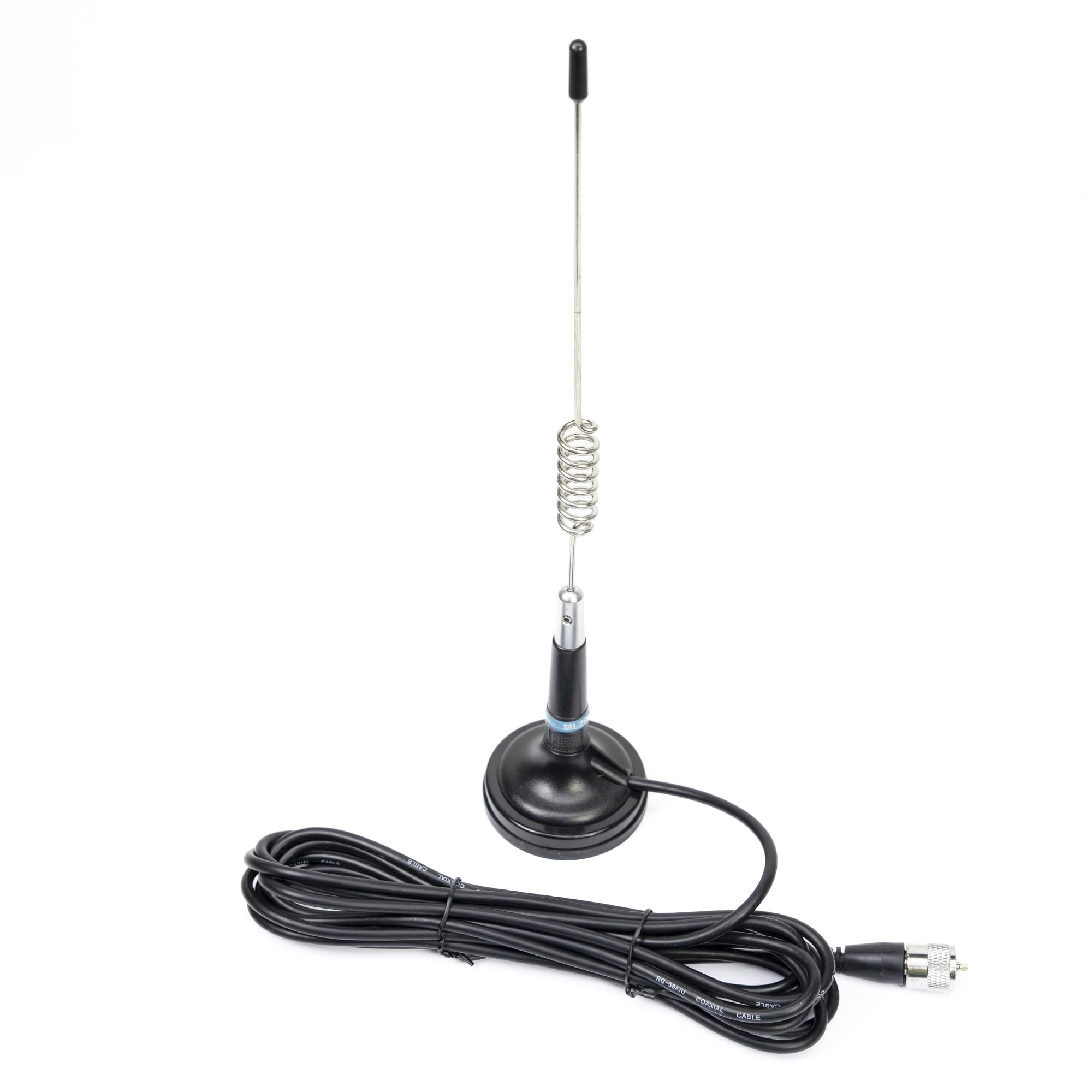 Antenne CB PNI ML29, Longueur 29 cm, avec Aimant Inclus Ø 70 mm et câble RG58