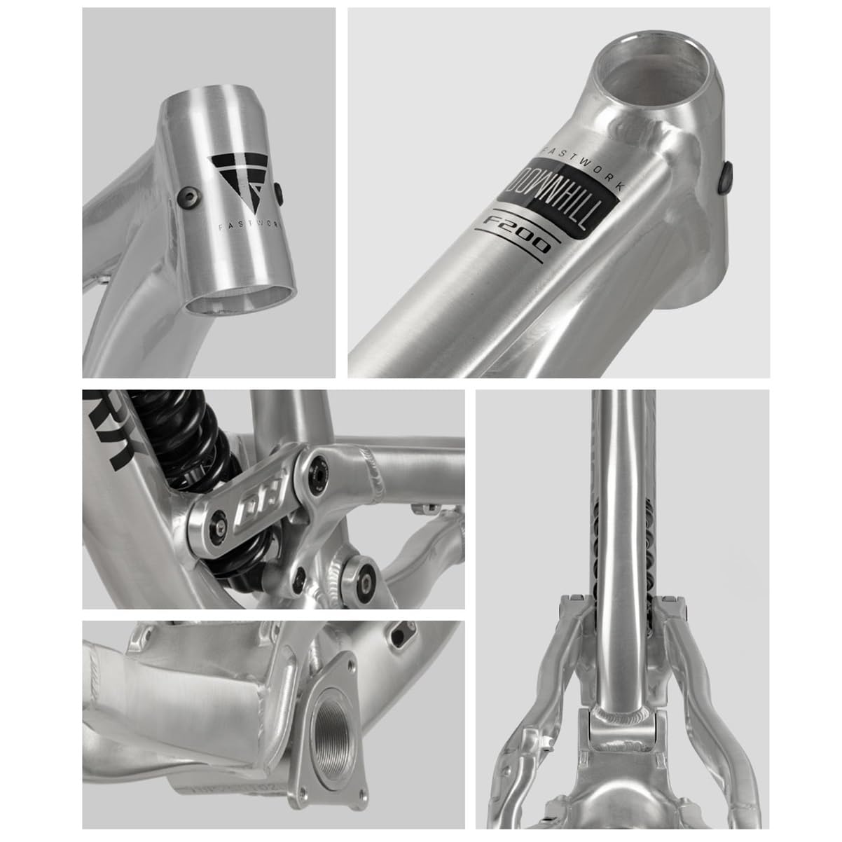 Rama roweru górskiego z pełnym zawieszeniem 27,5 cala, stop aluminium, hamulec tarczowy miękki ogon DH, wędrówka 200 mm, Boost Thrub 12x148mm