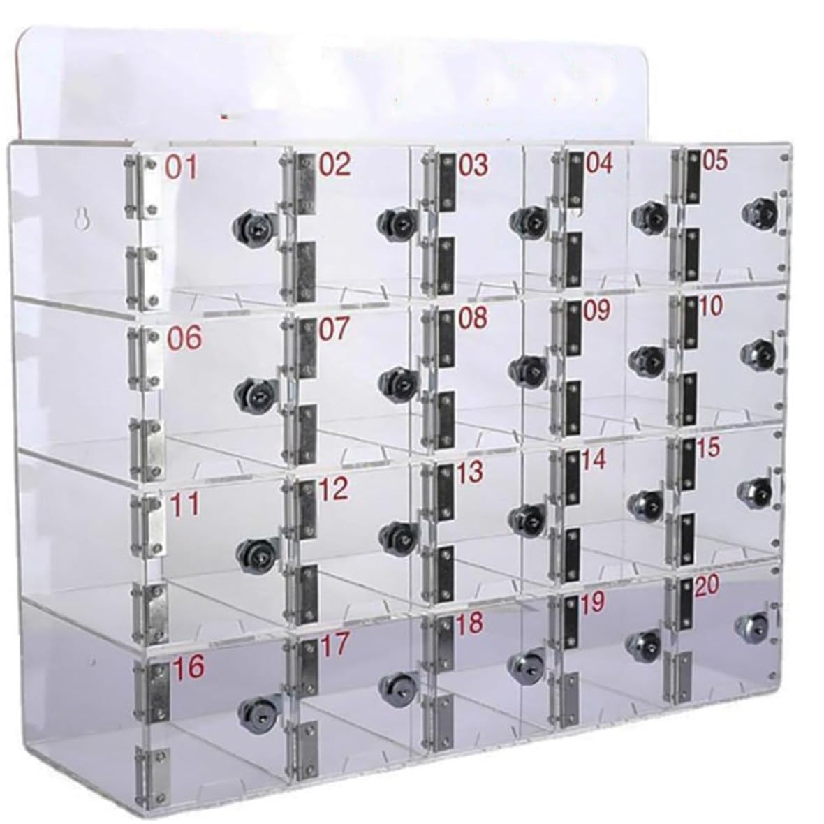 Supporto da parete per telefono, perfetto per la gestione sicura dei dispositivi in uffici e scuole, massimizza spazio ed efficienza con design a 12 griglie e facile da installare