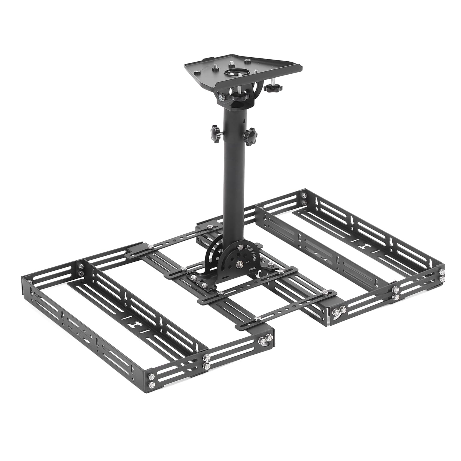 Kit di montaggio per colmo del tetto Angolo regolabile Installazione senza trapano Materiale PC in acciaio legato di alta qualità per di montaggio tetto del pannello solare di
