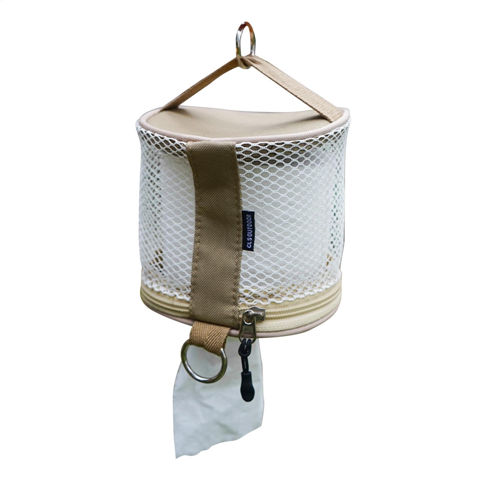 Porta Carta igienica da Viaggio - Porta Carta igienica da Campeggio con Gancio | Porta Portatile Borsa Pieghevole per Rotoli per Auto da Parete da Campeggio per Escursioni a CAS
