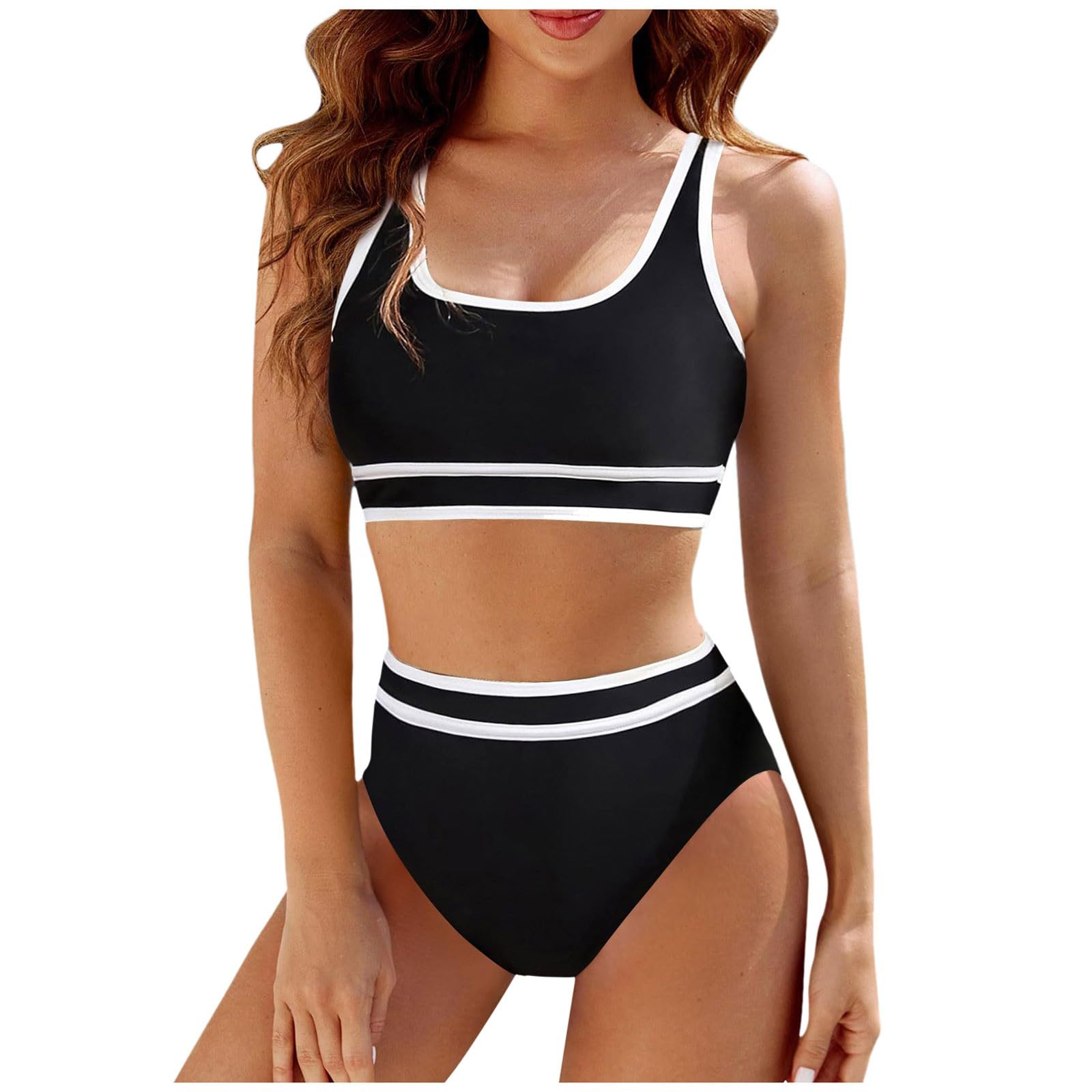 Genérico Bañador Menstrual Niña - Bañador Mujer Reductor Bañador Neopreno Mujer Bikini Menstrual Mujer Baño Bikini Manga Larga Bikini Mujer Tanga Bikini Talla Grande Bañador Reductor 7#