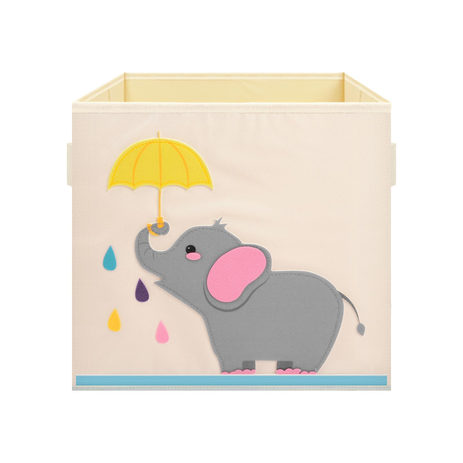 Decalsweet Toy Box Collapsible Toy Storage Bins For Kids Large Cube