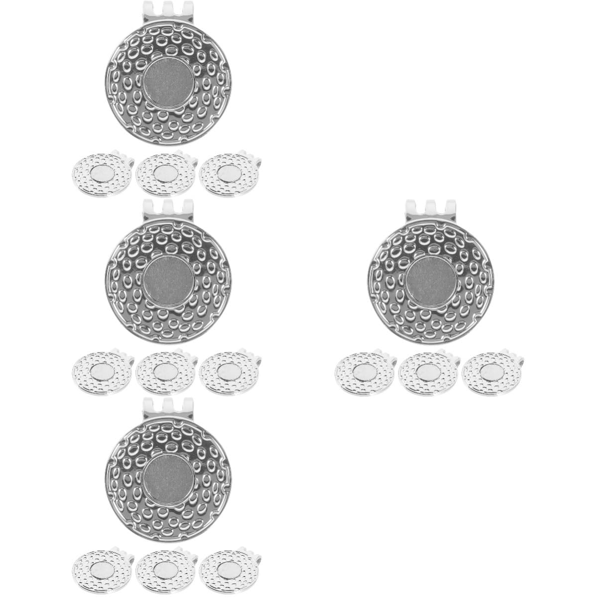 ibasenice Golf Marker Hat Clips Stilvolle Golfs Ballmarker Mit Doppeltem Loch Praktische Und Tragbare Golfzubehör Für Männer Und Frauen