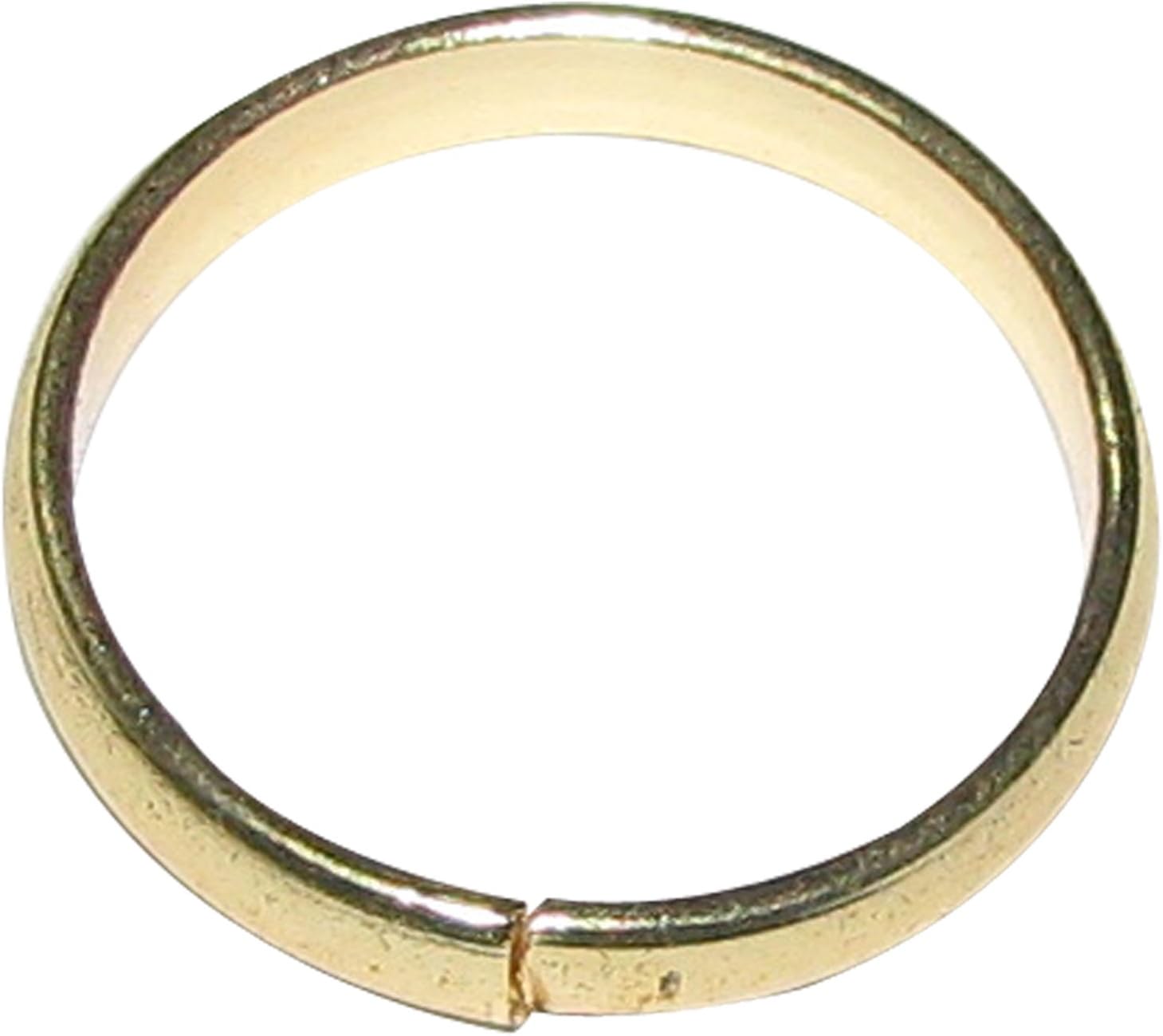 Omkar Real Black Horse Shoe Iron Ring (Kale Ghode ki Naal Ki Ring) Gold Colour Polish Adjustable Ring A1144-04