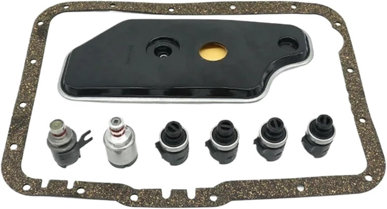 Compatible For Ford 4R44E 4R55E 5R55E 5R44E 2WD Solenoid Kit Filter And Pan Gasket Set