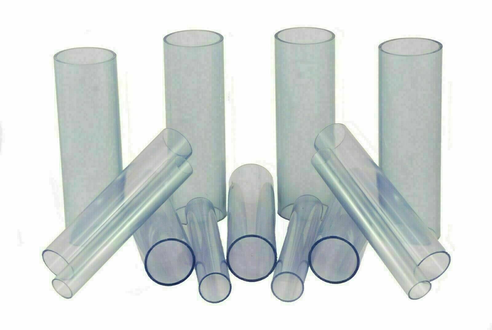 Tubo de presión de PVC-U transparente, diámetro de 63 mm, 1000 mm de largo, grosor de la pared: 3 mm, tubo de PVC transparente para tuberías de piscinas, (63 mm de diámetro, 1000 mm de largo)