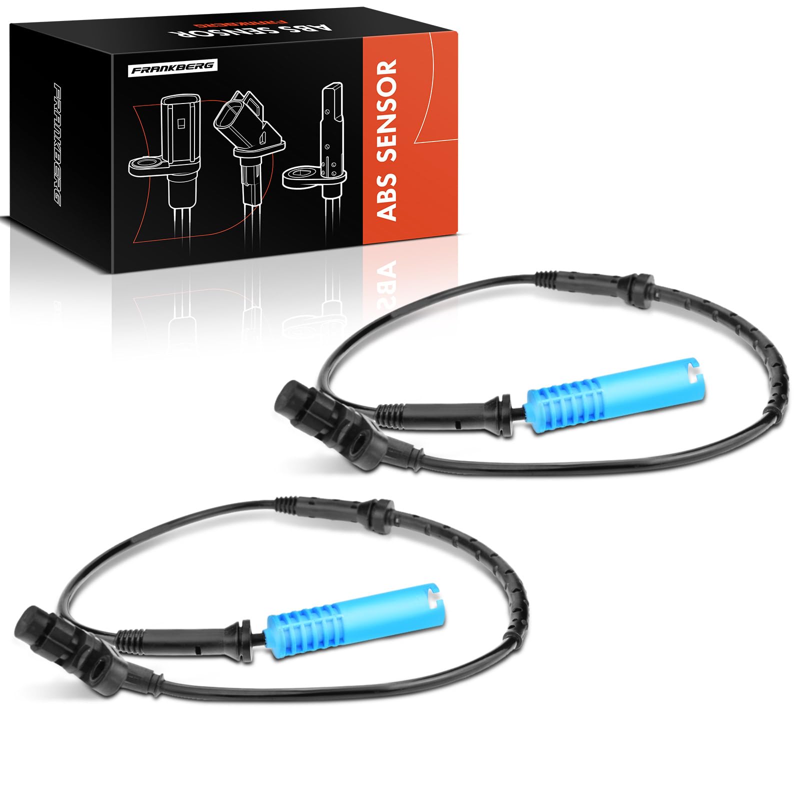Frankberg 2 sensori ABS, sensore velocità ruota anteriore sinistro destro | Compatibile con: Serie 7 E38
