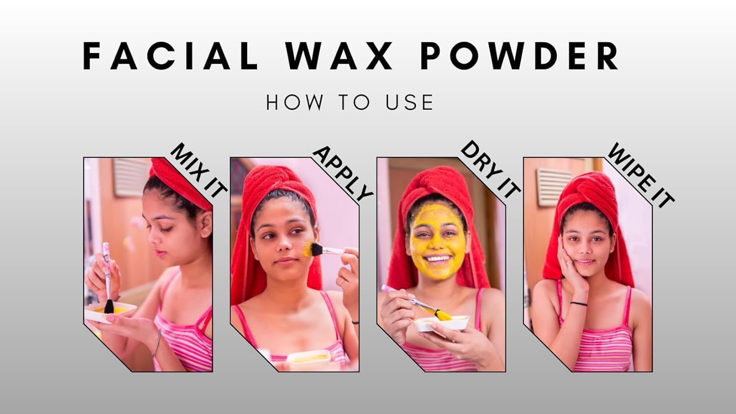 Generic Facial Wax Powder | 5-minute Painless Face Hair Removal Waxing Powder | Easy to use at home | Facial hair remover for women