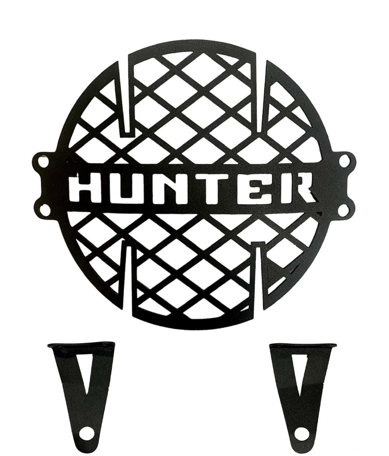 Head light Grill Heavy Duty Metal Direct Fit Black Compatible for RE Hunter 350