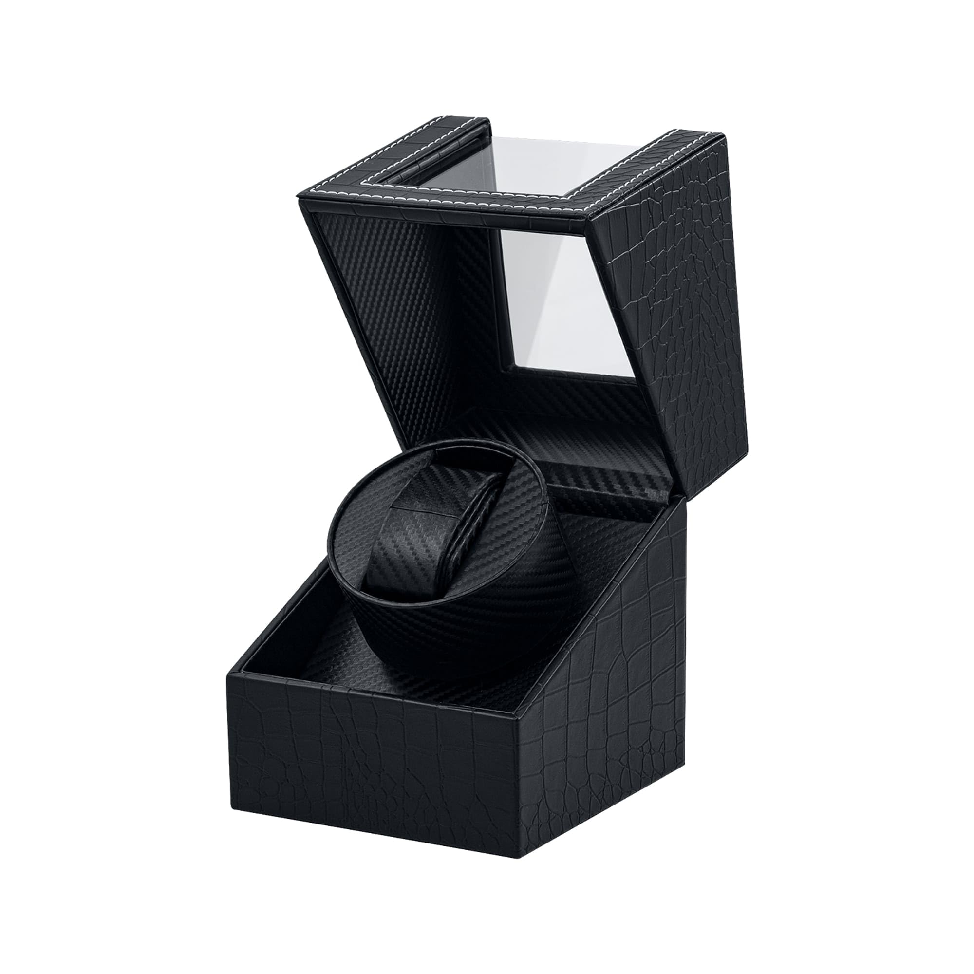 Mcbazel Single Watch Winder Ultra Quiet Japanese Motor Automatic Watch Winder Box with Multiple Rotation Modes Premium Watch