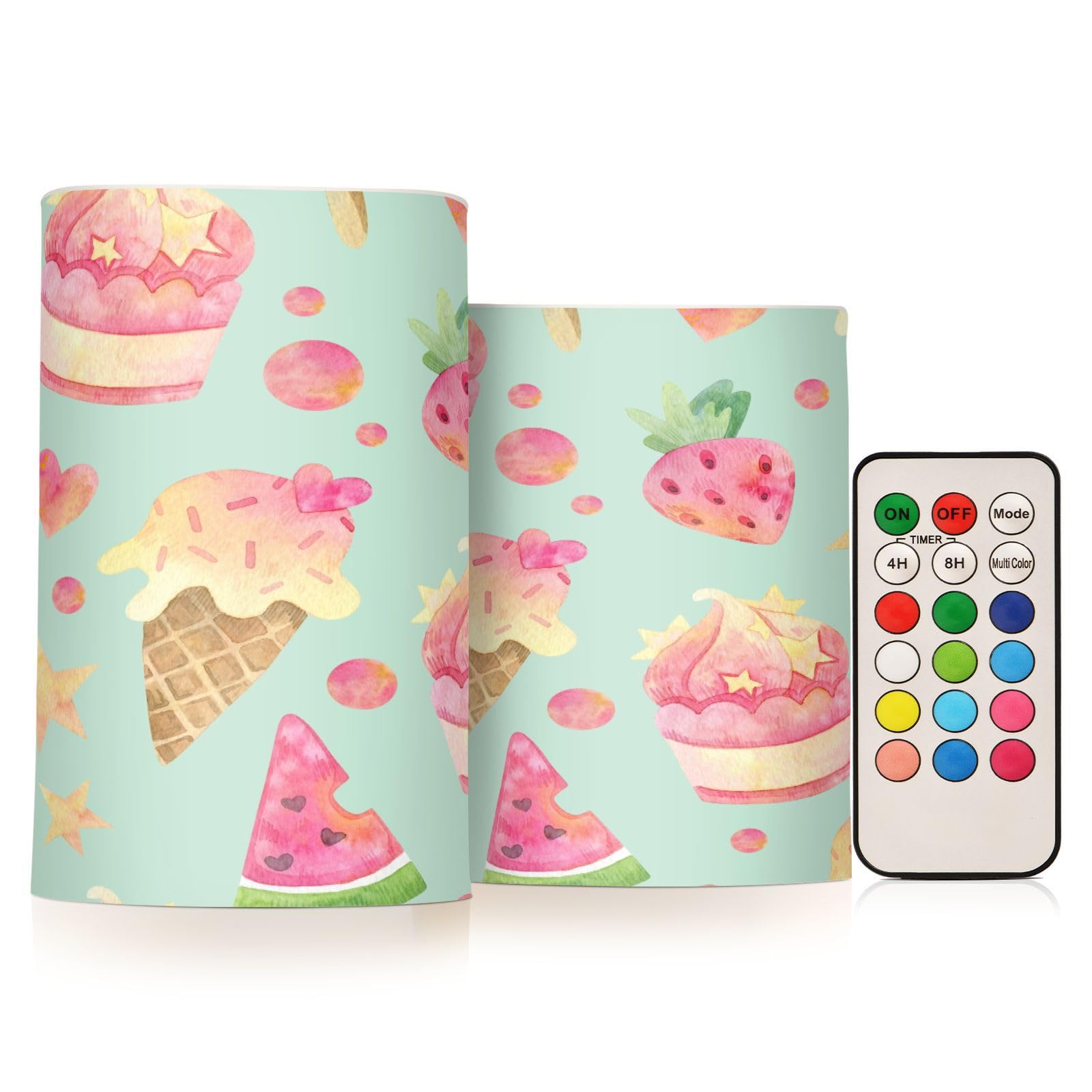 Amazon.com: Burbuja Sweets Flameless Candles with Remote and Timer, Battery  Operated LED Pillar Candles for Home Halloween Christmas Party Decoration,  Set of 2 : Tools & Home Improvement