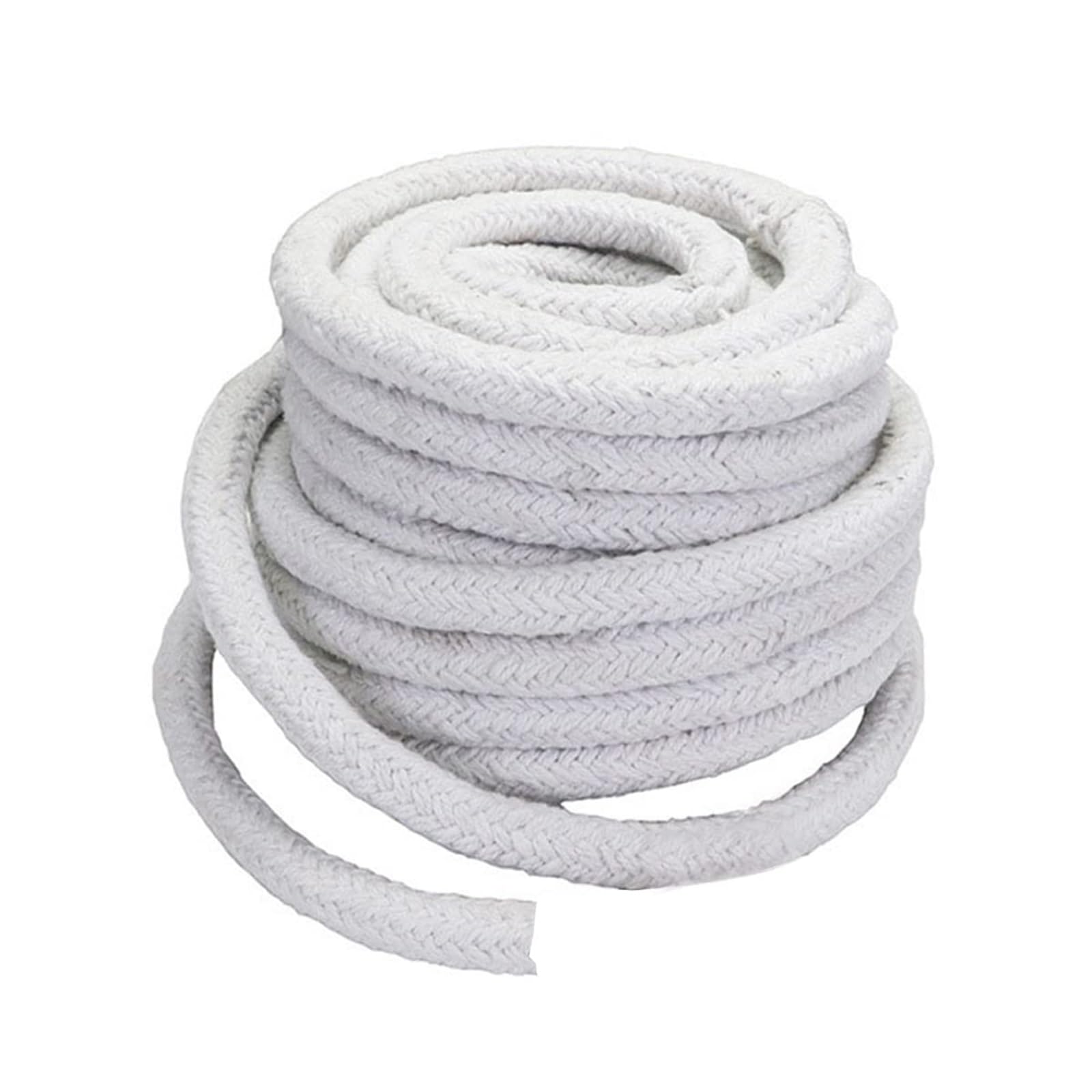 Vierkant geflochtene Keramikfaserdichtung, 6-30mm, 5M Länge, Hochtemperatur-Dichtschnur für Ofen- & KaminTüren(Diameter:22mm)