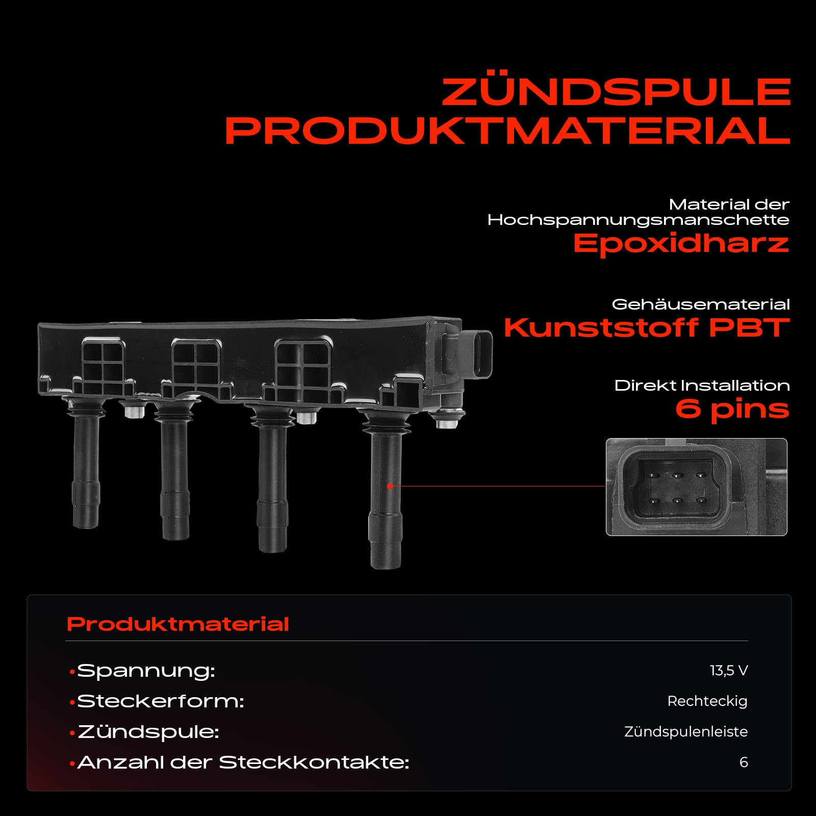 Frankberg 1 bobina de encendido + 4 bujías 0242229654 | Compatible con: Tour combinado, Caravana Astra G T98, Vectra (B) CC J96, Meriva MK I X03, Corsa C X01
