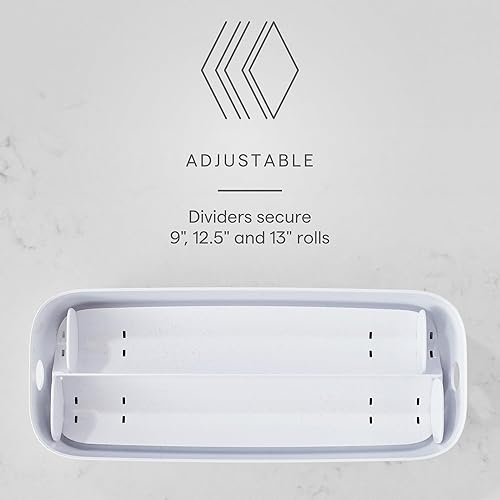 Miniatura 10 de YouCopia StoraRoll - Dispensador de envoltorios 3 en 1, organizador de cajones para papel de aluminio, envoltura de plástico, pergamino y papel