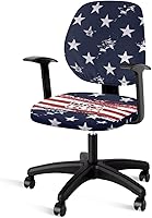 Vista 12 de Fundas para sillas de escritorio, con estampado de vaca, fundas de asiento para silla de oficina, 2 piezas, fundas para silla de computadora, fundas