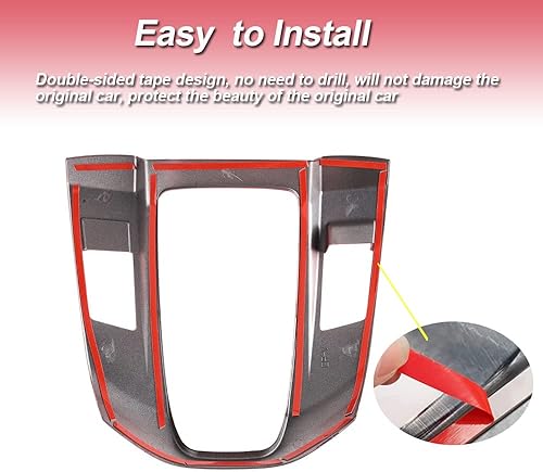 Miniatura 6 de Cubierta de Panel de Palanca de Cambios ABS con Textura Roja Accesorios de Moldura de Decoración Interior para Honda Gas CRV 2017 2018 2019 2020