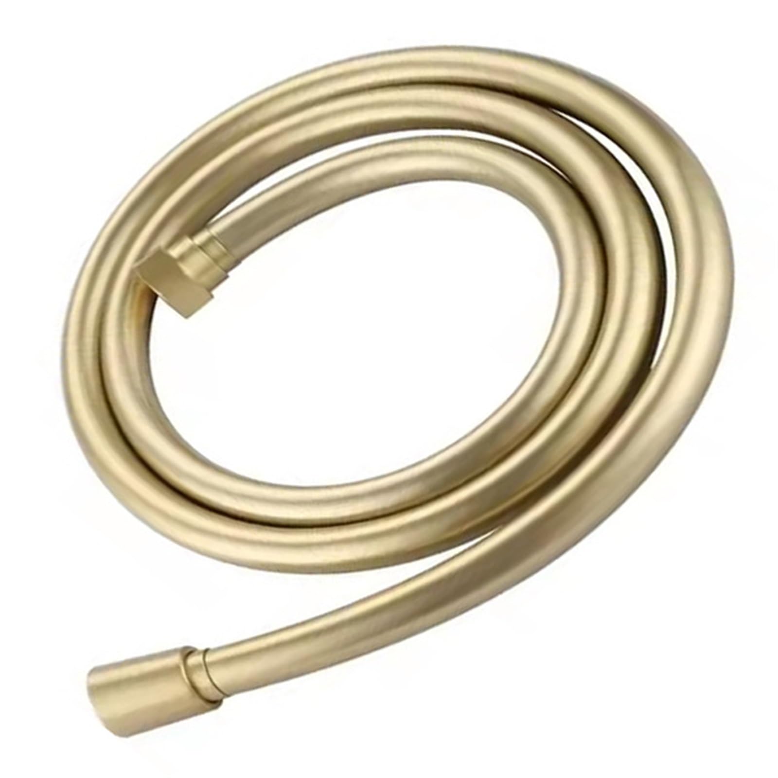 Djskldf Golden Tubo Pvc 1.5M Pvc High Pressure Shower Hose Flexible Tube For Bathroom Head Silver Black Bath Accessorie(Golden)
