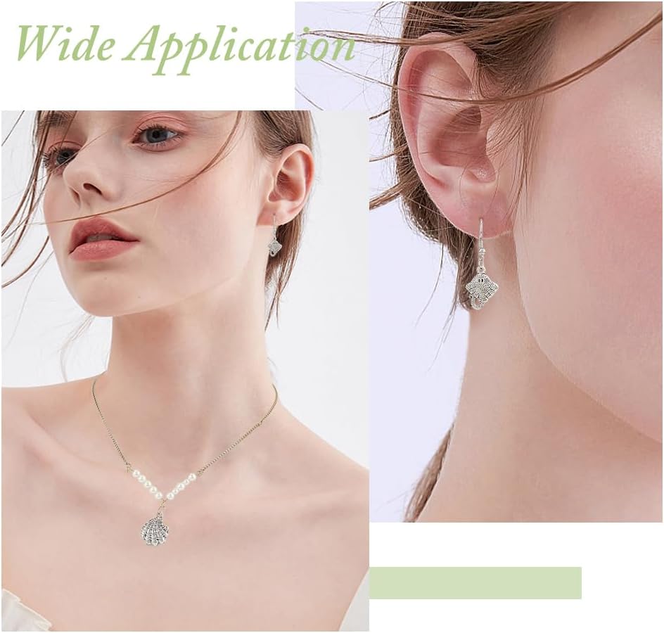 93Pcs Marine Life Charms 7 Styles Antique Silver Alloy Ocean Animals Charms Tibetan Seashell Fish Tortoise Pendants for Jewelry Necklace Bracelets Earrings Making DIY Crafts - Image 6