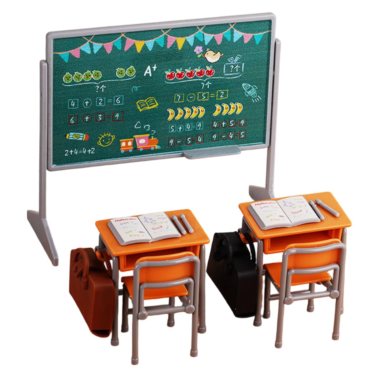 Suministros escolares para casa de muñecas VOSAREA set de muebles pequeños 8