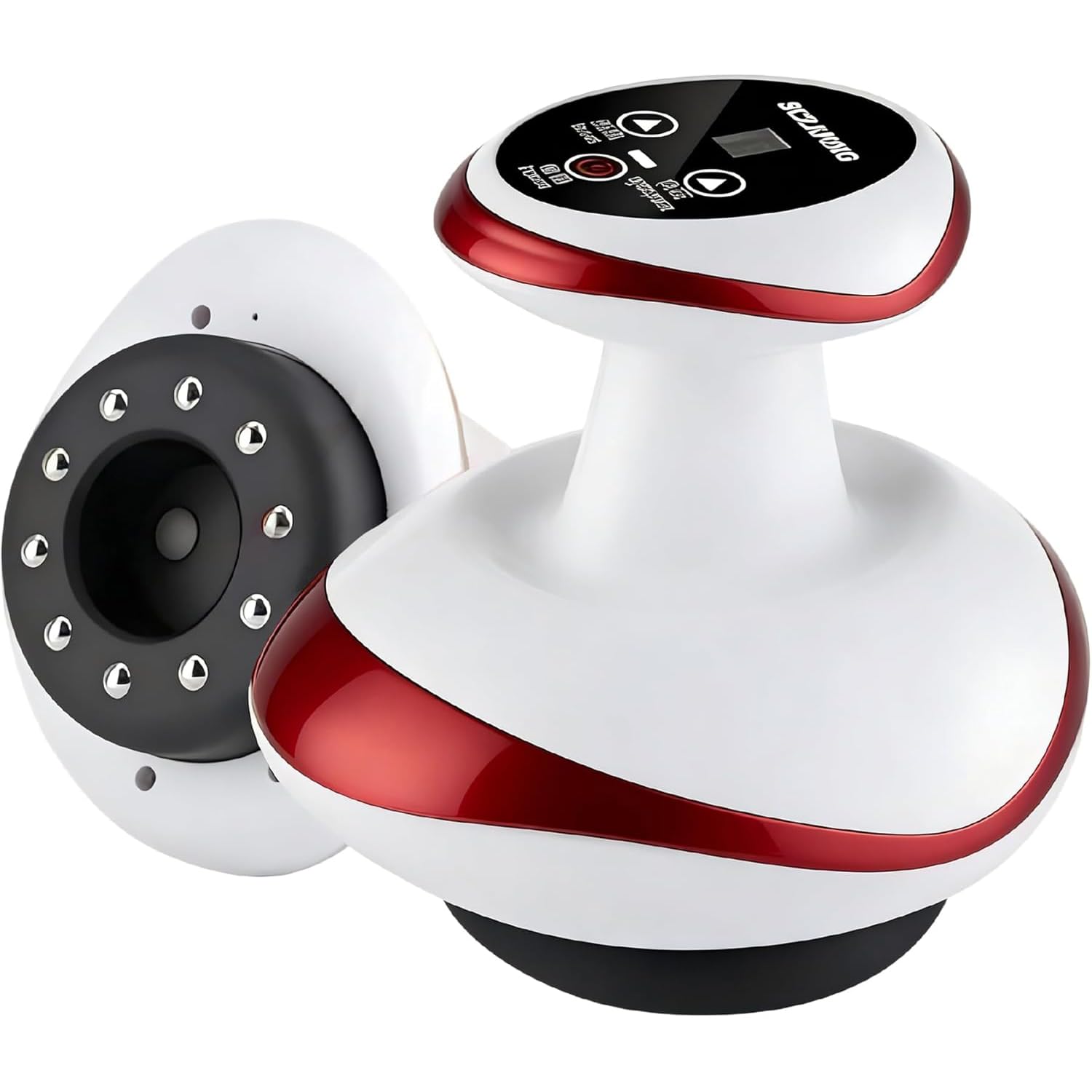 Vacuvia Maquina Celulitis, Masajeador Anticelulitico Reductor Potente,Masajeador Anticelulitico Reductor,con Luz Roja y Calor, Reduce la Apariencia de Celulitis, Portátil y Recargable (Red)