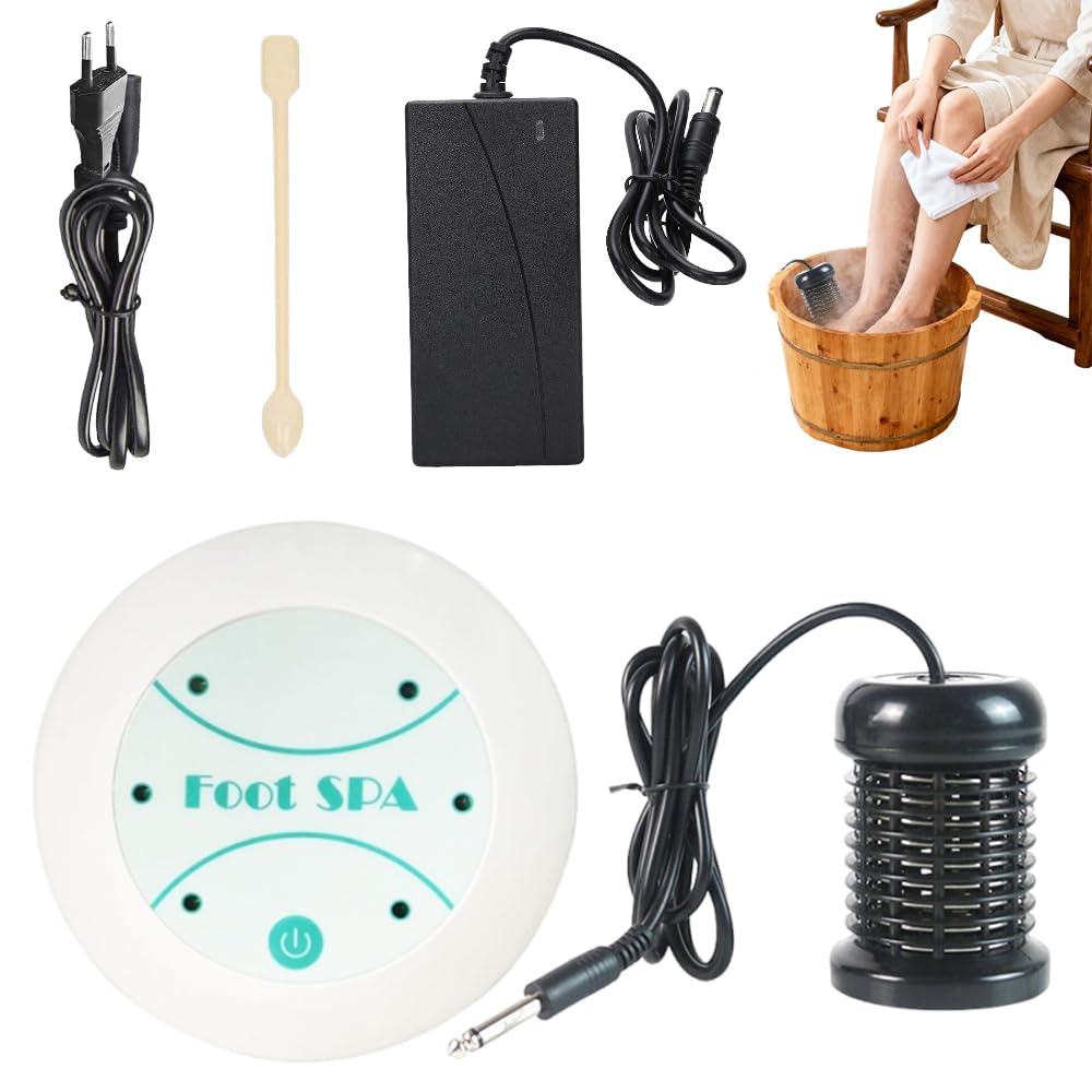 Baño de Pies Iónico, ADDLIVE Masajeador de Pies con Agua, Hidromasaje para Pies, Favorece la Circulación Sanguínea, Mejora la Calidad del Sueño y Alivia el Estrés(Sin Cuenca)