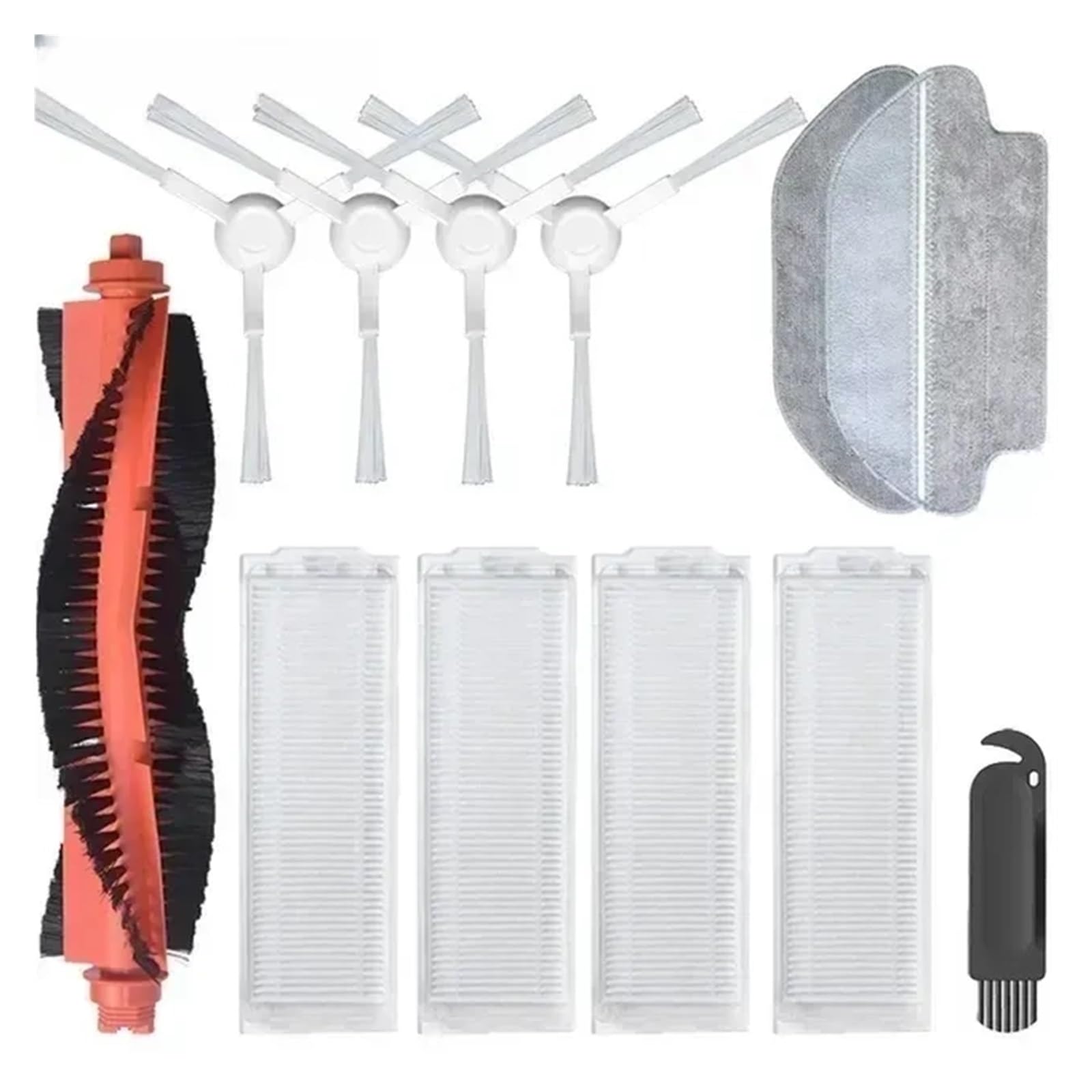 PORRSYDCD Main/Side Brush Hepa Filter Mop Parts Accessories，Compatible With Mijia Mop Pro STYTJ02YM/VIOMI V2 PRO/V3 Parts Robot Vacuum Cleaner(7)