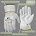 Wells Lamont Leather Work Gloves with Safety Cuff, Suede Palm, Extra Large (4000XL) Grey, X-Large