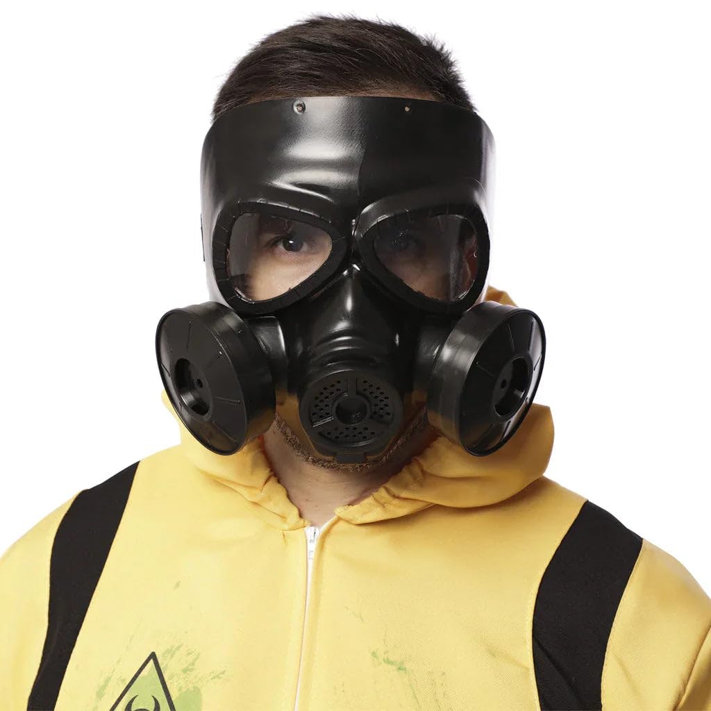 EUROCARNAVALES Máscara de látex de Gas Negra