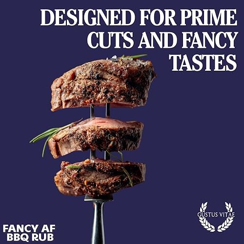 Miniatura 3 de Fancy AF BBQ Rub | Condimento gourmet | Mezcla de especias artesanales | 7.5 oz (212 g) | Todo natural | Sin OMG | Lote pequeño | Sin MSG o