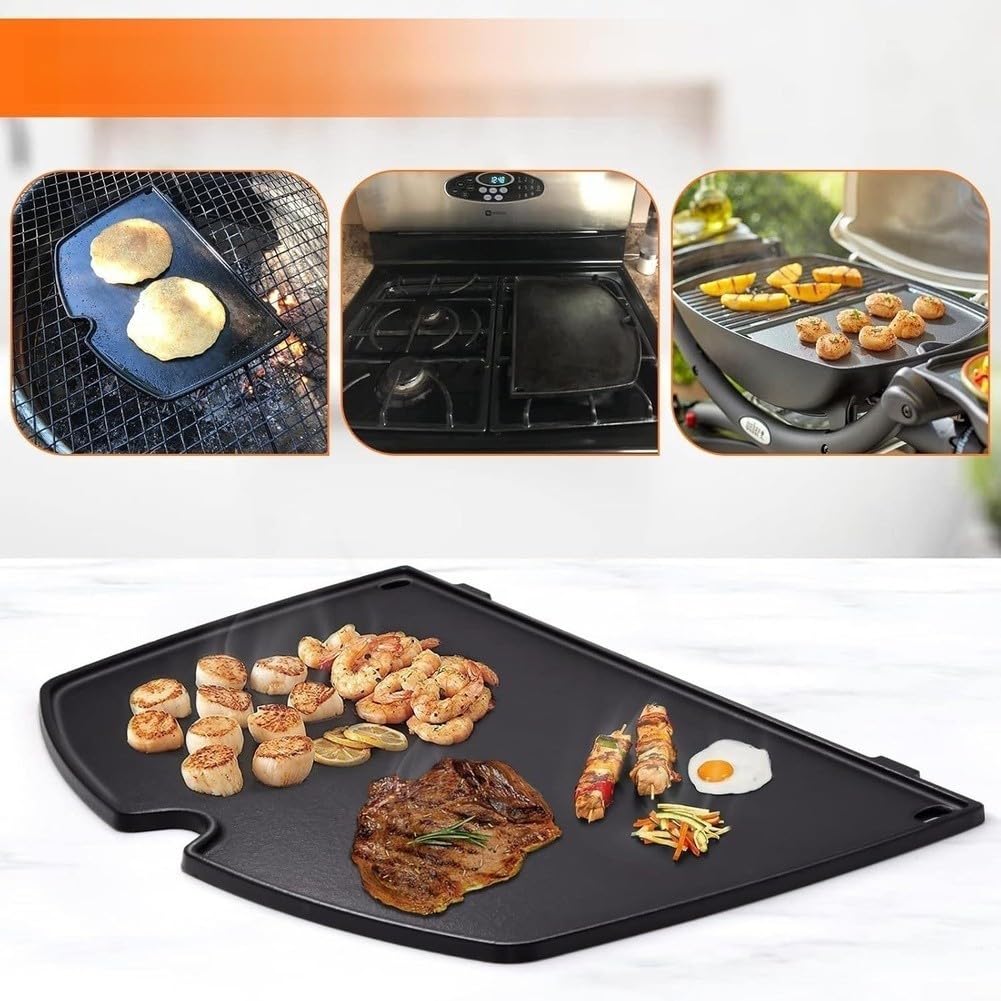 Piastra Ghisa + Tubo Bruciatore per Weber Q1000 Q1200