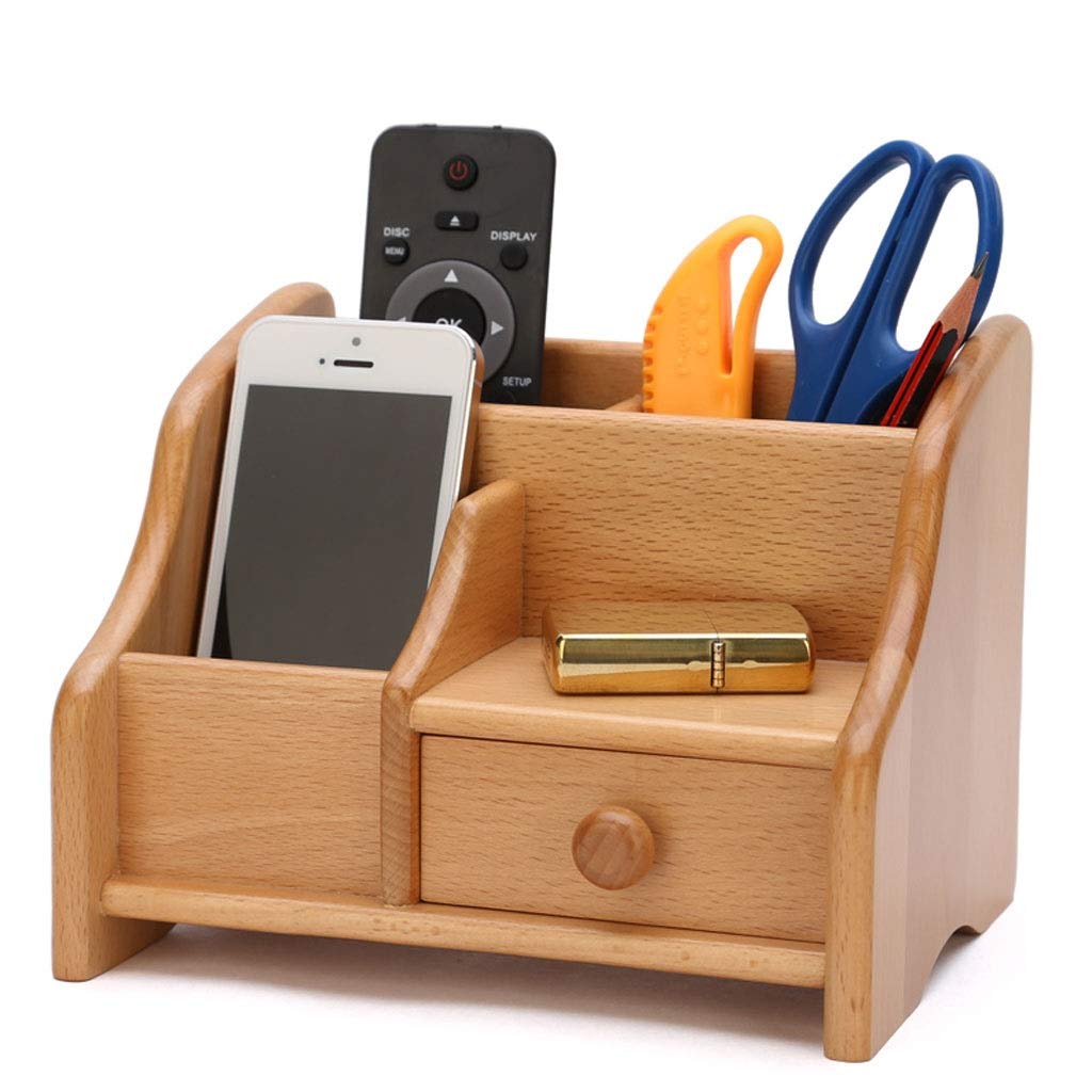 Stiftehalter aus Holz für Büro, Schreibtisch, Arbeitszimmer, schräge Einführung, Stifthalter, Aufbewahrungsbox, Stifte
