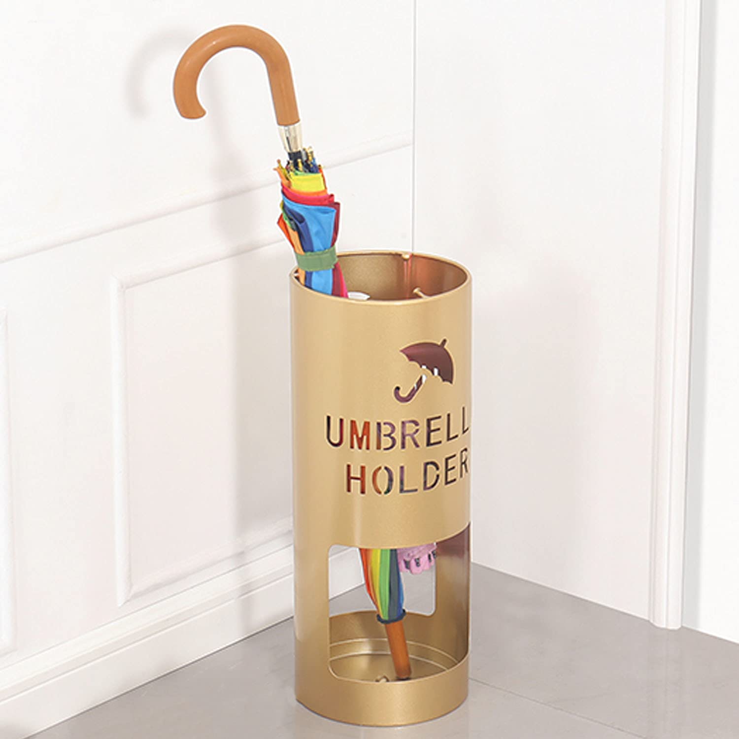 Porte-parapluie pour entrée de maison et hall d'hôtel autonome