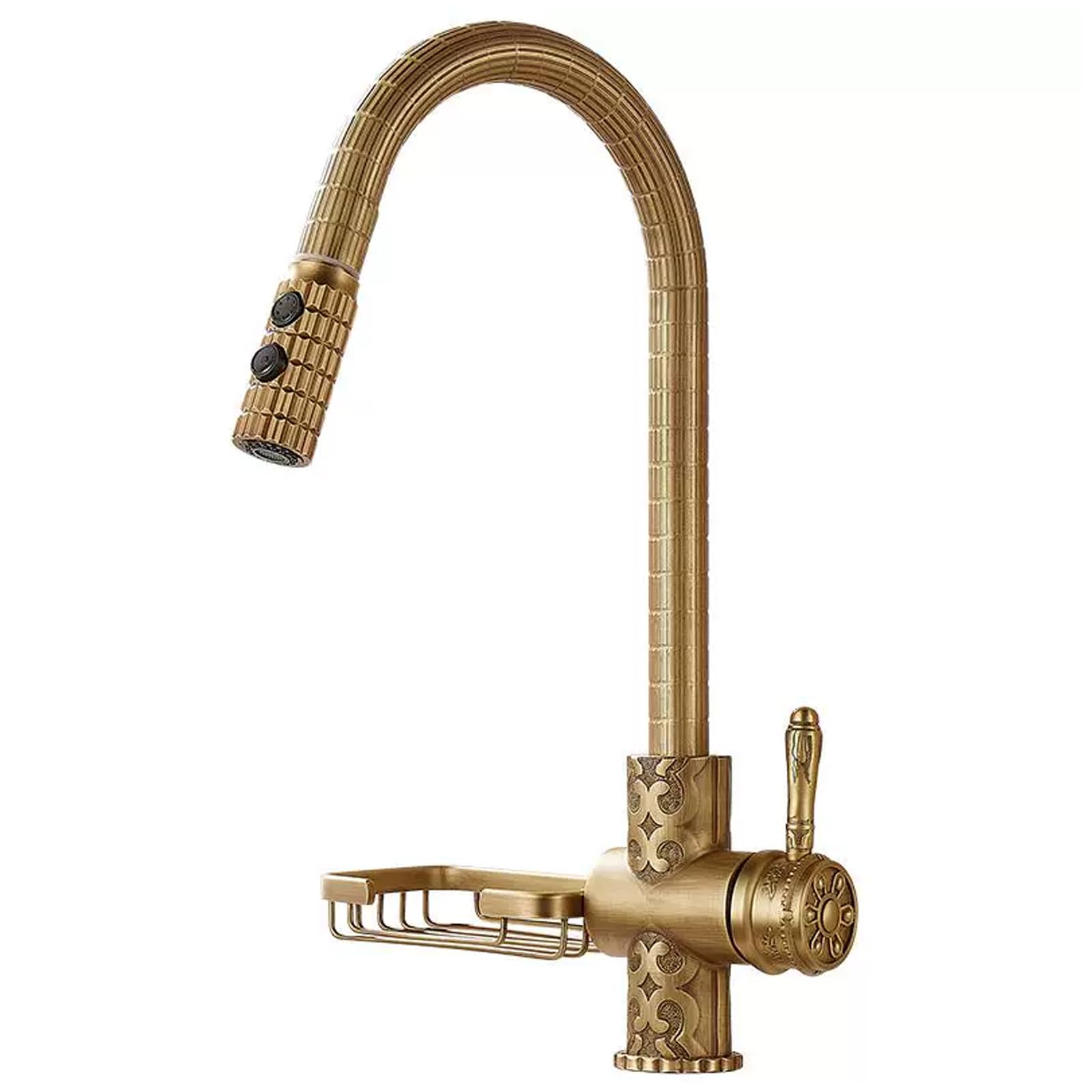Robinet de cuisine extractible mitigeur lavabo laiton pivotant