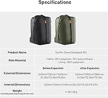 Amazon.com: PGYTECH OneMo Travel Backpack 35L, Multifunctional