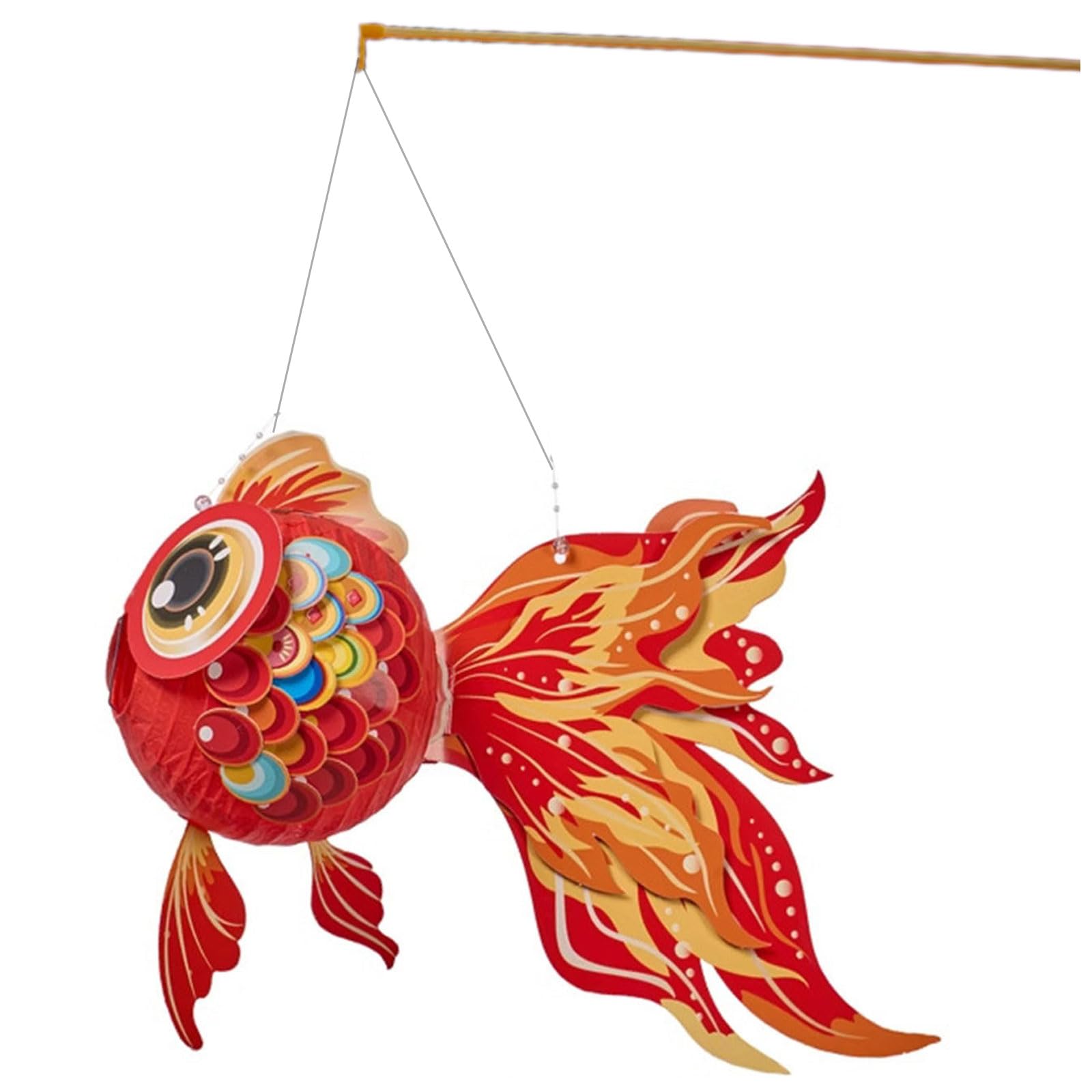 Hsioluted Of 2 Traditional Chinese Middle Autumn Festival Lamp Handheld Rabbits Light Decorative Scaldfish Ornament Festival Accessories
