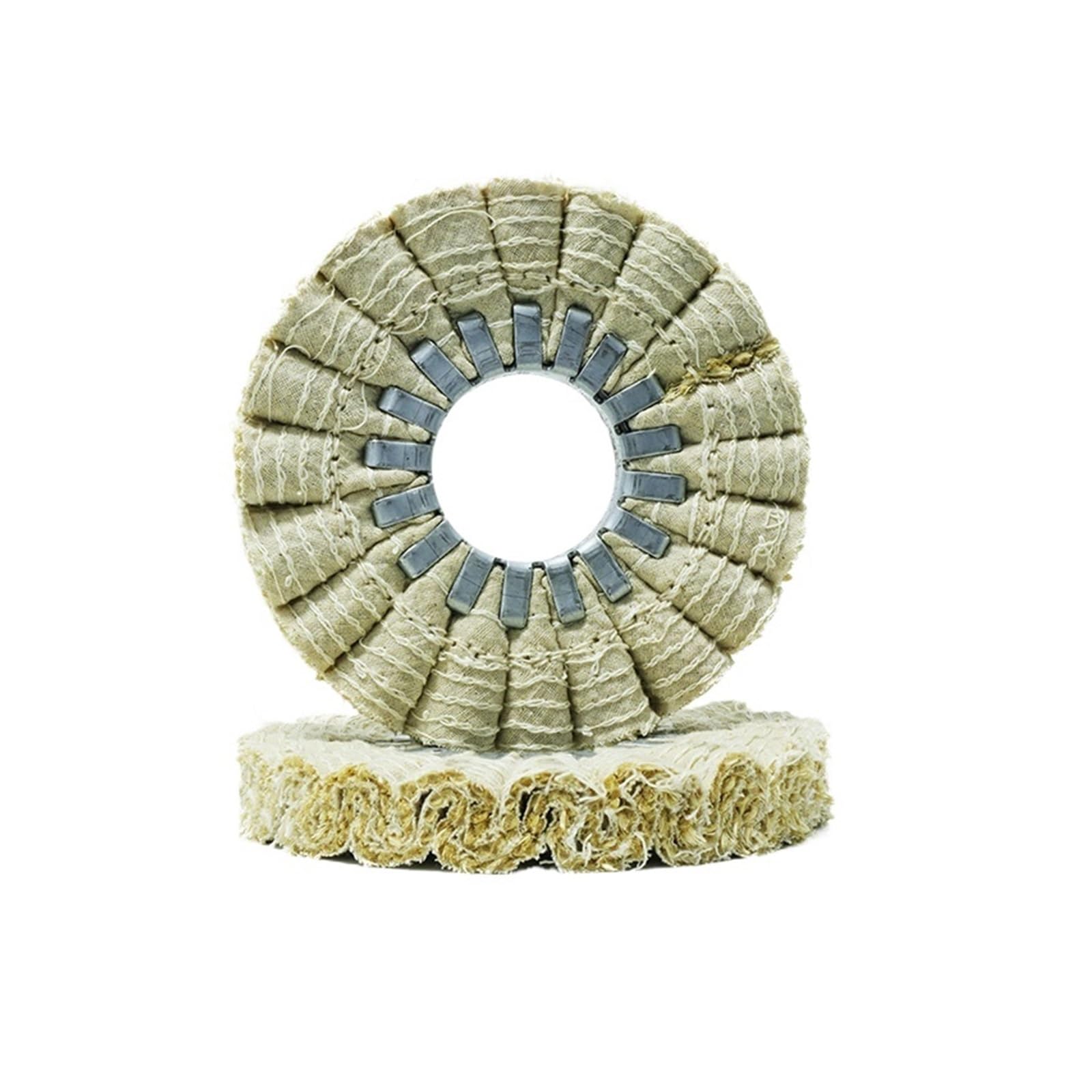 2 Ruedas de Pulido de 150 x 50 x 20 mm for maquinaria de carpintería de Primera Calidad con Rueda de Pulido de sisal de Acero for máquinas de encolado de Bordes